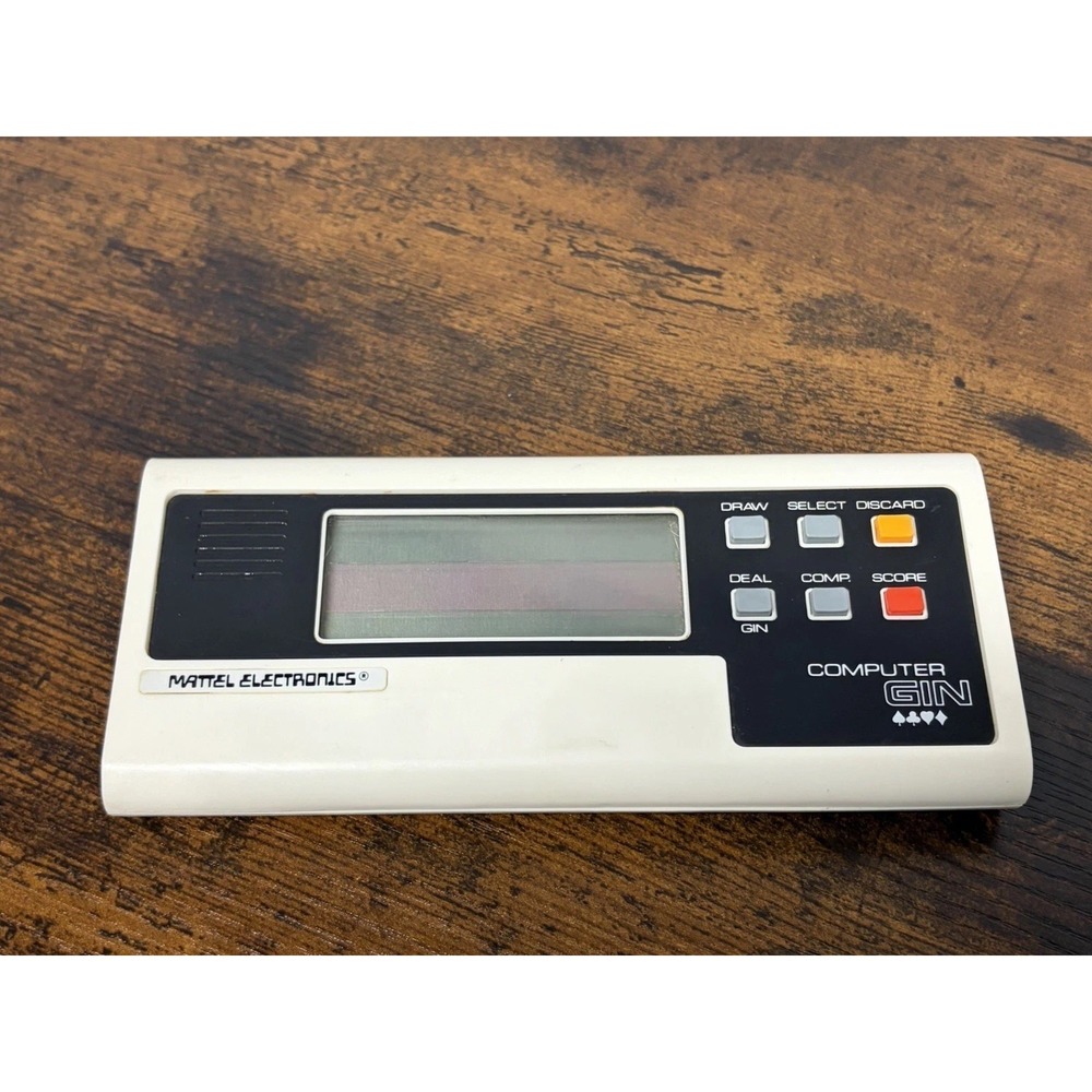 Mattel Electronics Computer Gin Vintage Tabletop Handheld Game 1979